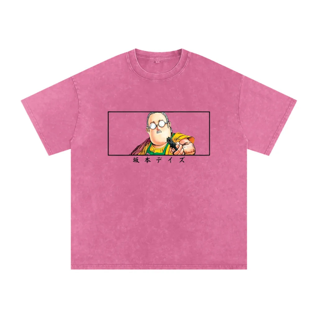 Anime - Streetwear - "UNRIVALED" - Taro - Sakamoto Days Anime Oversized Vintage / Acid Washed T-Shirt | 2 Options - Alpha Weebs