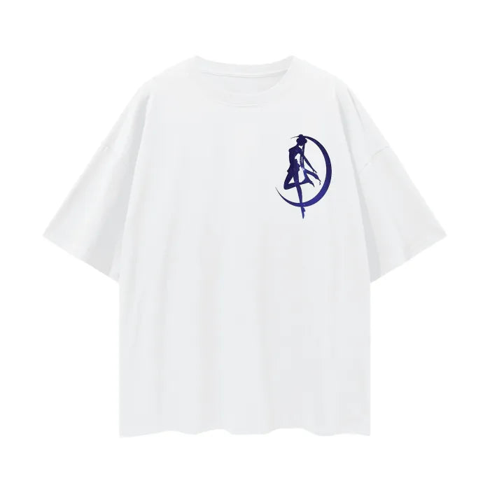 Anime - Streetwear - "MOON PRISM" -Usagi Tsukino - Sailor Moon Anime Oversized T-Shirt | 4 Colors - Alpha Weebs