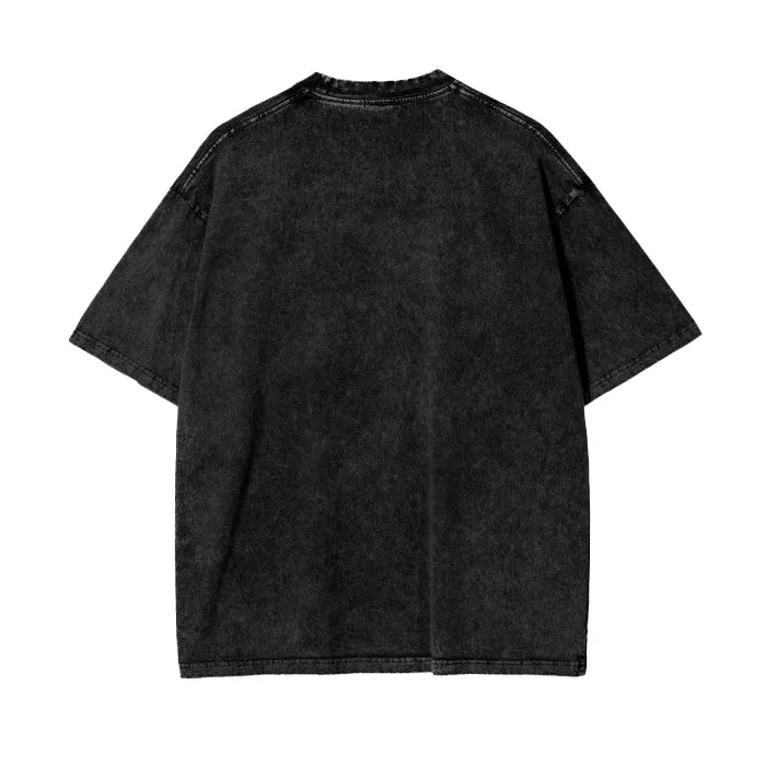 "POWER PLAY" - Denji-Power - Chainsaw Man Anime Vintage / Acid Washed Oversized T-Shirt