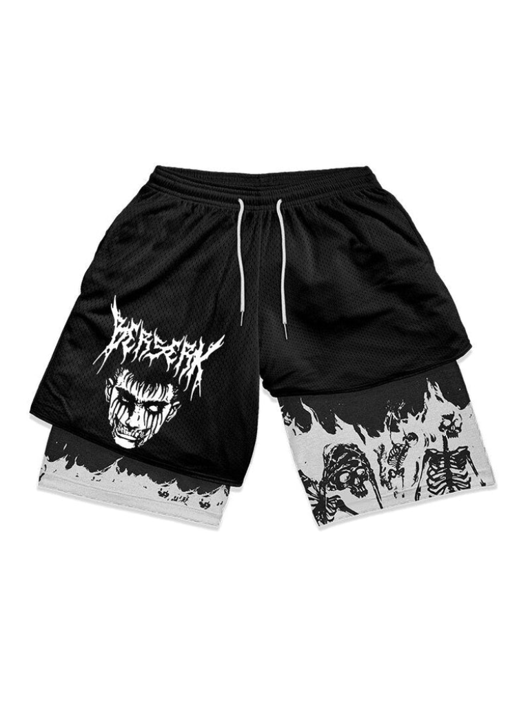 Anime - Streetwear - GUTS WRATH PERFORMANCE SHORTS - Alpha Weebs
