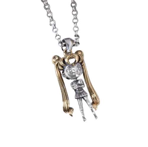 Anime - Streetwear - "USAGI TSUKINO" - Sailor Moon Anime Necklace - Alpha Weebs