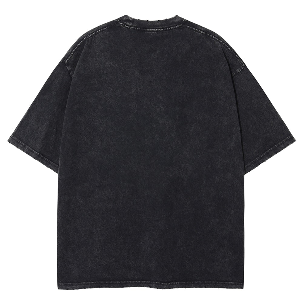 Anime - Streetwear - "RYOMAN SUKUNA" - Jujutsu Kaisen Anime Oversized Vintage / Acid Washed T-Shirts - Alpha Weebs