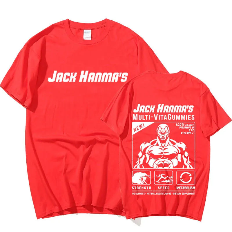 Anime - Streetwear - "ROID RAGE" - Jack Hanma - Baki Anime Oversized T-Shirts | 8 Colors - Alpha Weebs