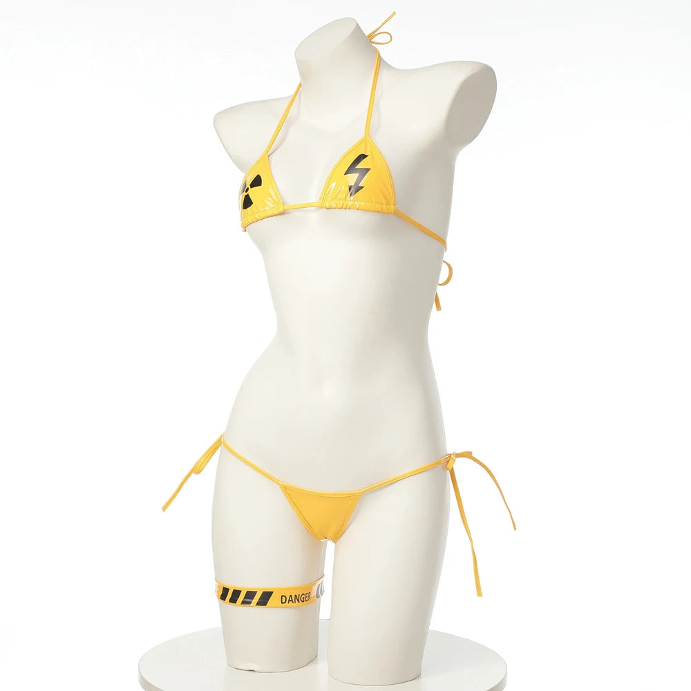 Anime - Streetwear - "DANGER" - Fire Force Anime Special Edition Bikini - Alpha Weebs