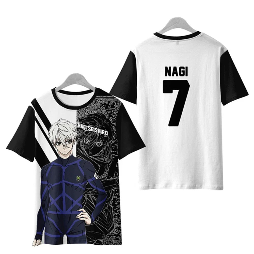 "LAZY GENIUS" - Nagi Seishiro - Blue Lock Anime Jersey