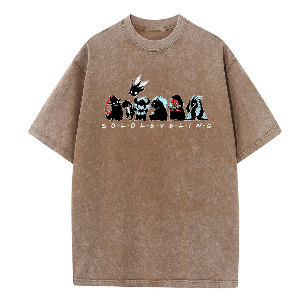 Anime - Streetwear - "SHADOW SQUAD" - Solo Leveling Anime T-Shirts | 3 Colors - Alpha Weebs