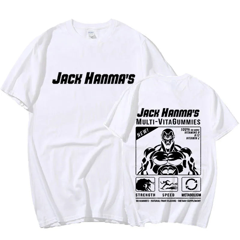 Anime - Streetwear - "ROID RAGE" - Jack Hanma - Baki Anime Oversized T-Shirts | 8 Colors - Alpha Weebs