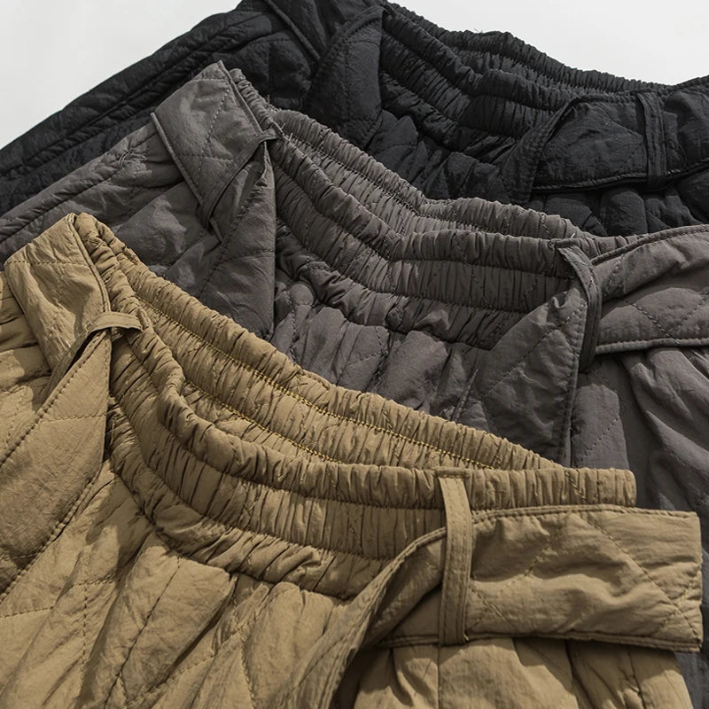 "QUILTED PANTS" - Japanese Streetwear Anime