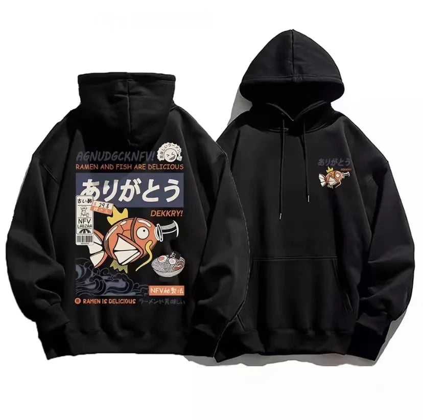 "MAGIKARP" - Pocket Monsters Anime Oversized Hoodie | 4 Colors