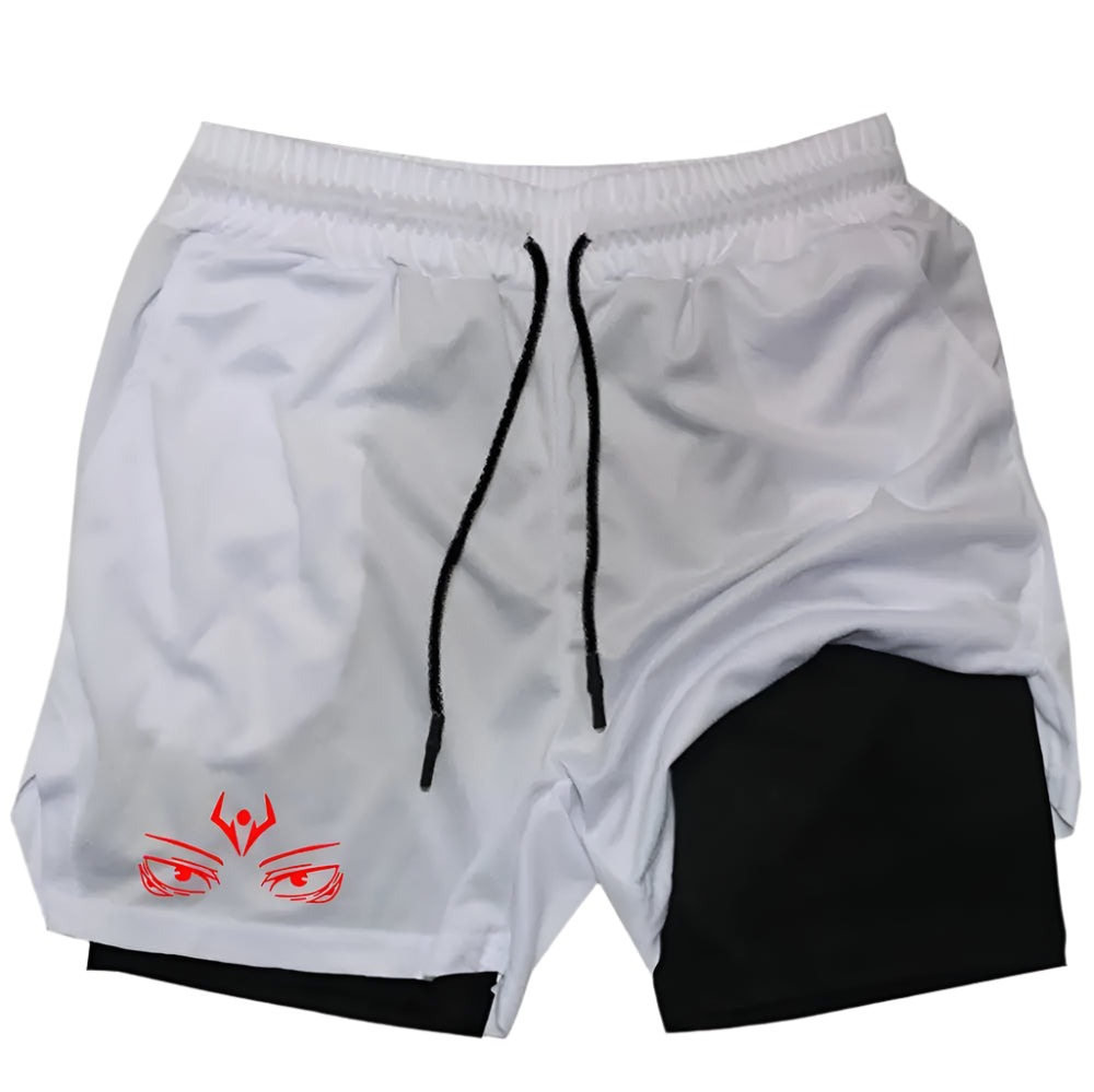 Anime - Streetwear - "THE FLAME" - Ryomen Sukuna - JJK Anime Shorts Activity Fit | 4 Options | V-1 - Alpha Weebs