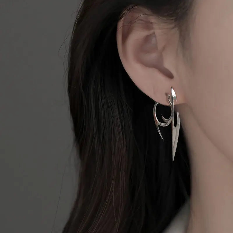 Anime - Streetwear - "THE ULTRA PUNK-OUT" - Cyberpunk Anime Earrings | 2 options - Alpha Weebs