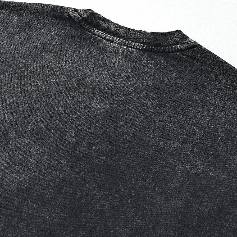 "THE ENIGMA" - Rei Ayanami - Neon Genesis Evangelion Vintage / Acid Washed Sweatshirt