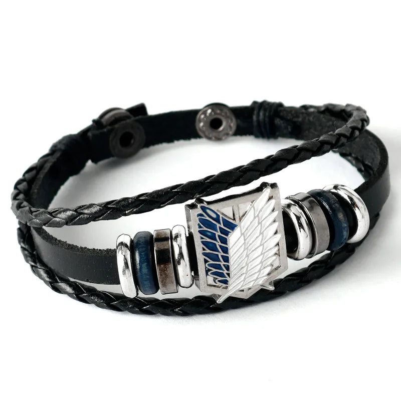 Anime - Streetwear - "OPEN SKY" - Attack On Titan AOT Anime Bracelet | 3 Options - Alpha Weebs