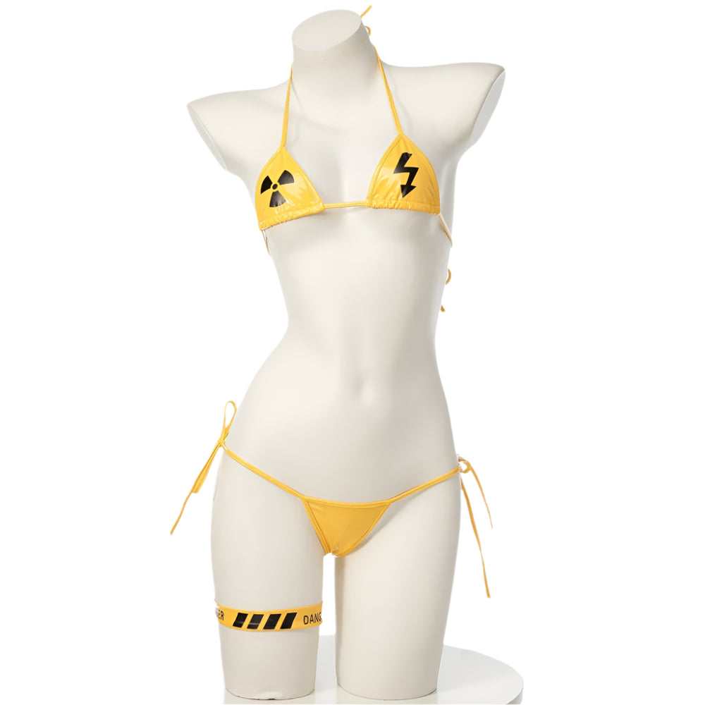 Anime - Streetwear - "DANGER" - Fire Force Anime Special Edition Bikini - Alpha Weebs
