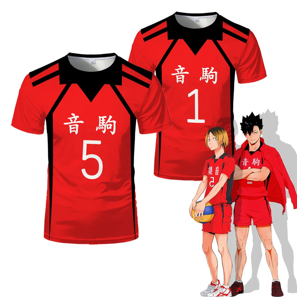 Anime - Streetwear - "SHADOW STALKERS " - Tetsuro Kuroo - Haikyu Anime Jersey T-Shirts - Alpha Weebs