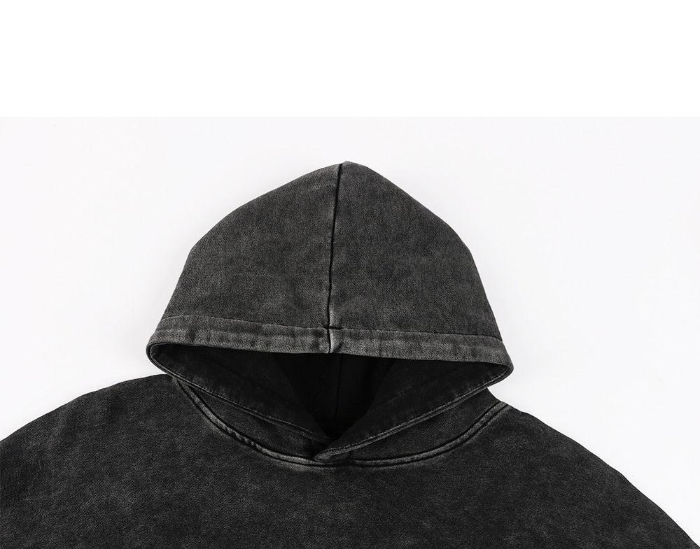 Anime - Streetwear - "DUALFORCE" - Yuji-Ryomen - JJK Anime Vintage / Acid Washed Oversized Hoodie - Alpha Weebs