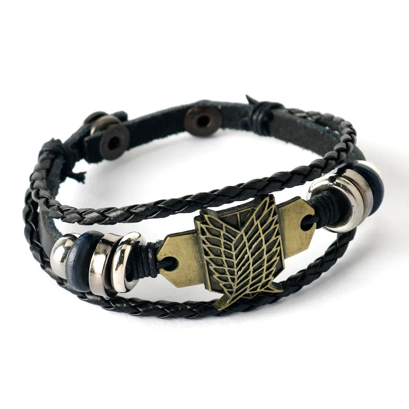 Anime - Streetwear - "OPEN SKY" - Attack On Titan AOT Anime Bracelet | 3 Options - Alpha Weebs