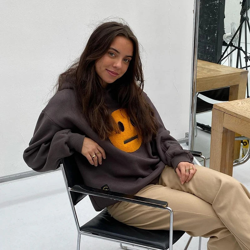 "ANTI-SMILEY" - Japanese Streetwear Anime Hoodie | 2 Colors