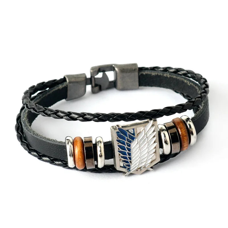 Anime - Streetwear - "OPEN SKY" - Attack On Titan AOT Anime Bracelet | 3 Options - Alpha Weebs