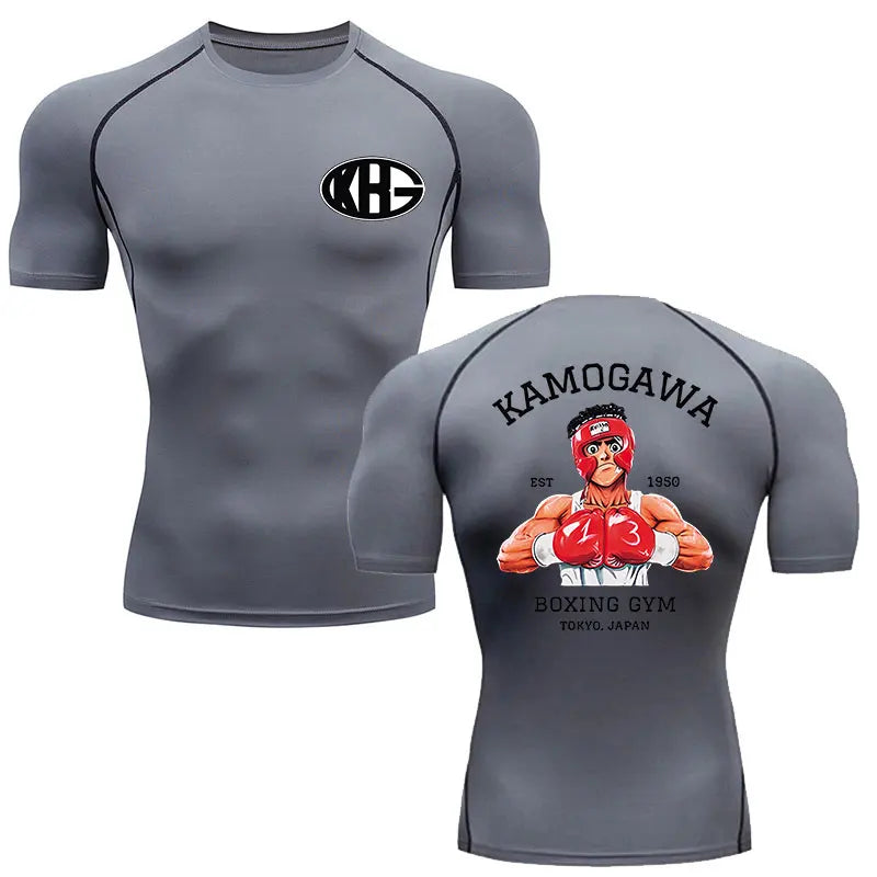 Anime - Streetwear - "Punch Master" - Genji - Hajime No Ippo Anime Gym Compression Fit T-Shirts | 4 Colors - Alpha Weebs