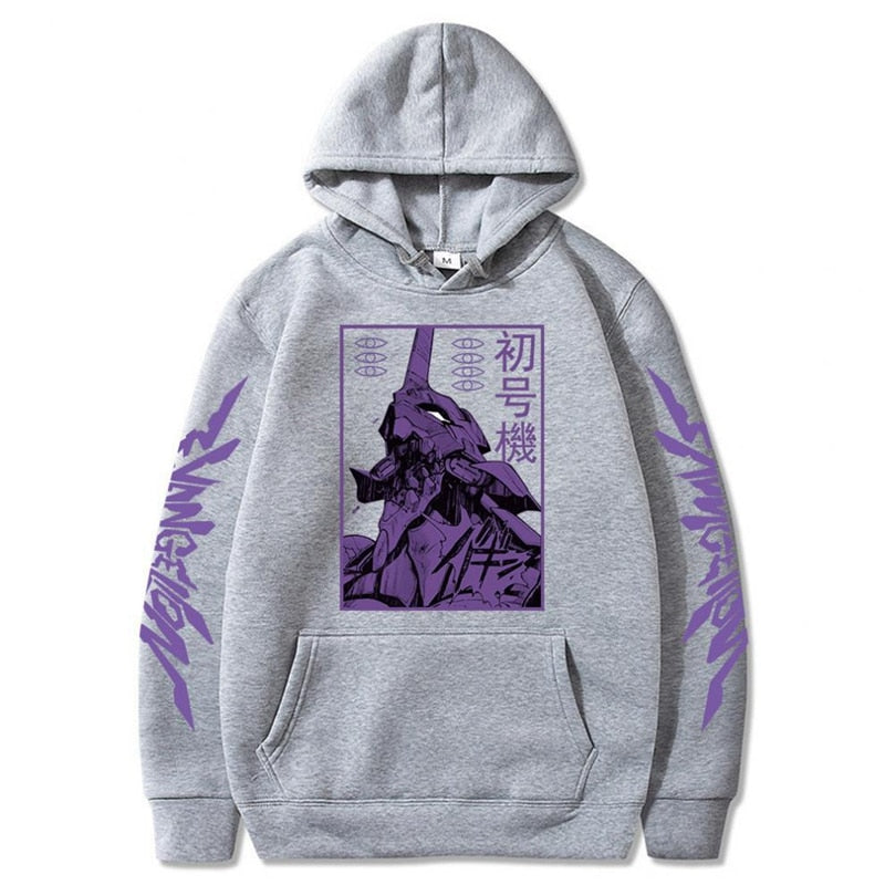 Anime - Streetwear - "EVA-UNIT 1" - Neon Genesis Evangelion Anime Hoodies | 5 Colors - Alpha Weebs