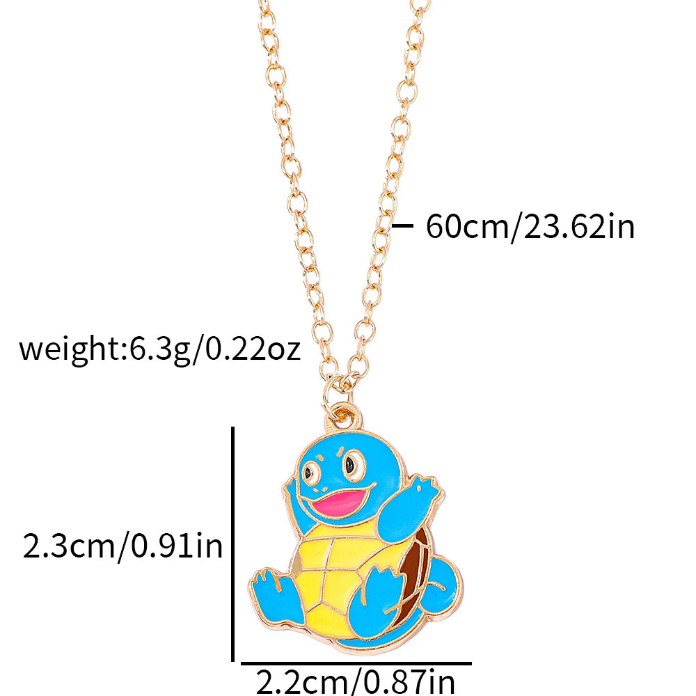 "ENAMEL CHARM" - Squ-tle - Pocket Monsters Anime Necklace