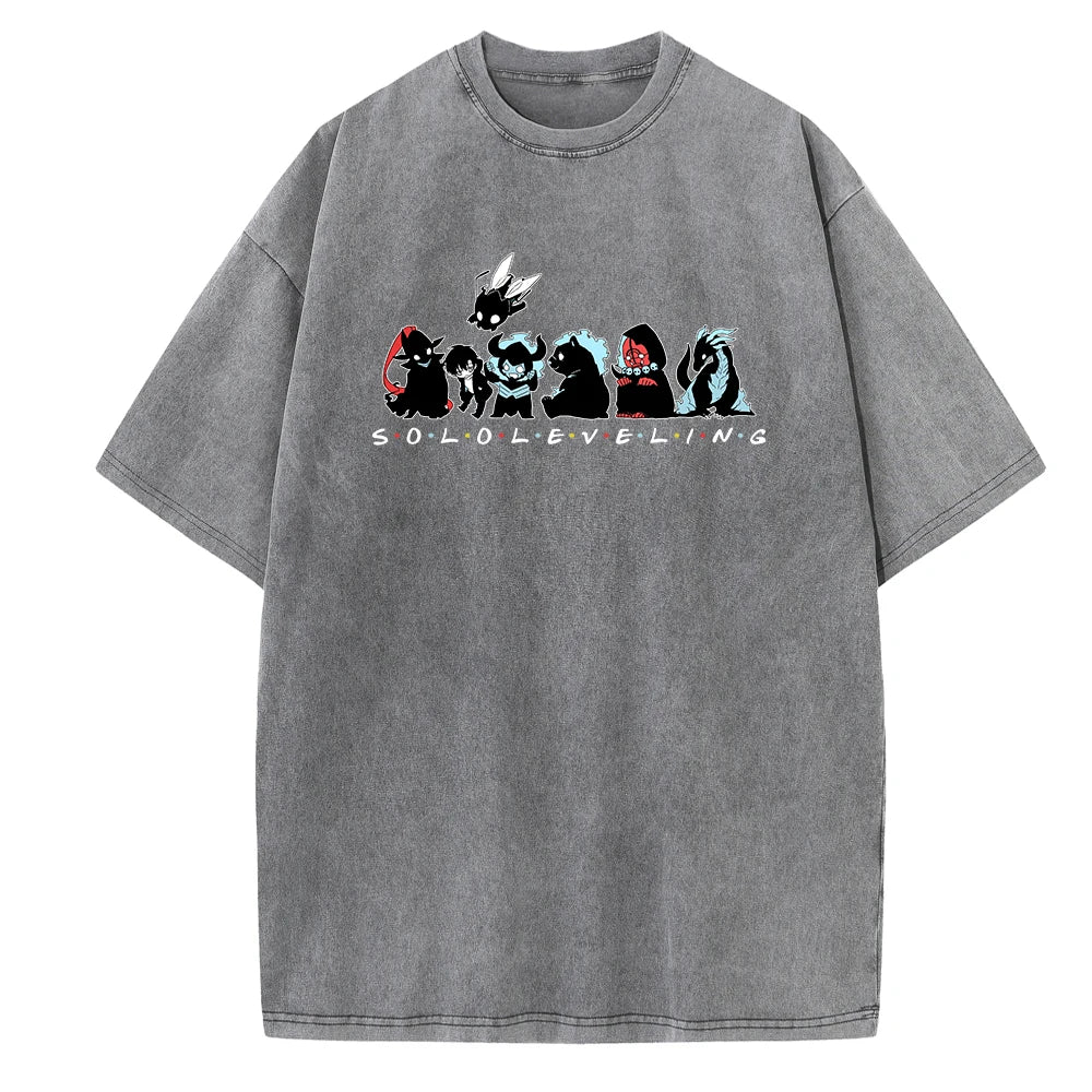 Anime - Streetwear - "SHADOW SQUAD" - Solo Leveling Anime T-Shirts | 3 Colors - Alpha Weebs