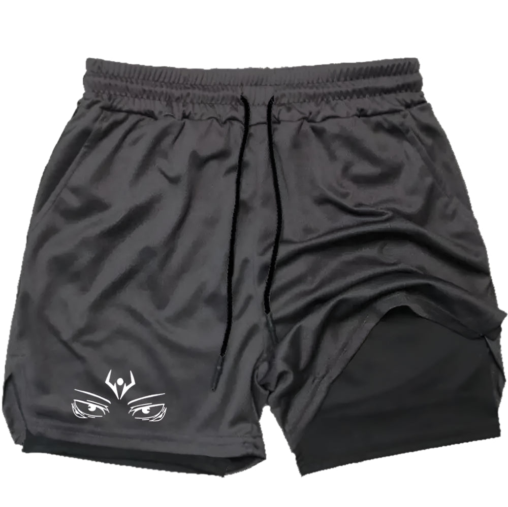 Anime - Streetwear - "THE FLAME" - Ryomen Sukuna - JJK Anime Shorts Activity Fit | 5 Options | V-2 - Alpha Weebs
