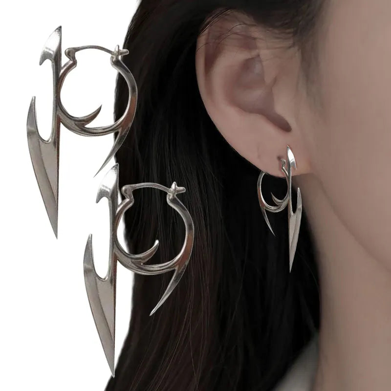 Anime - Streetwear - "THE ULTRA PUNK-OUT" - Cyberpunk Anime Earrings | 2 options - Alpha Weebs