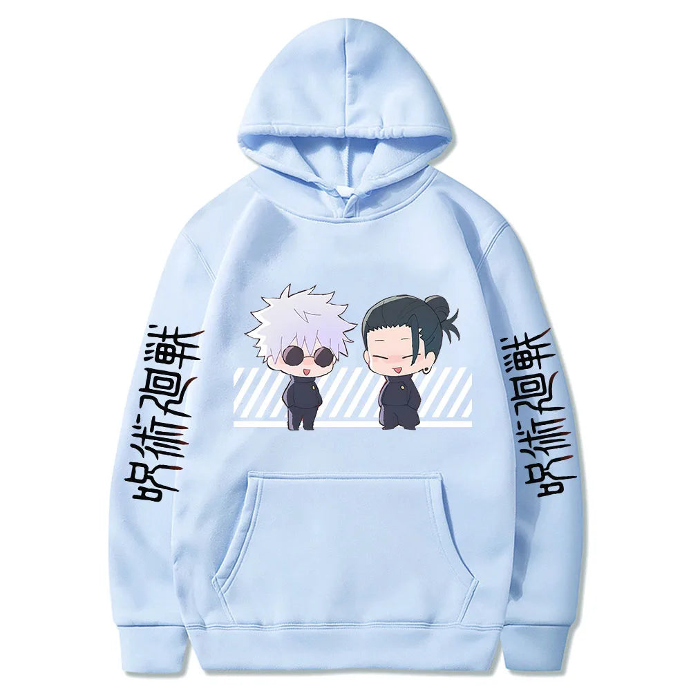 Anime - Streetwear - "GOJO-GETA" - Jujutsu Kaisen Anime Hoodies | 7 Colors - Alpha Weebs