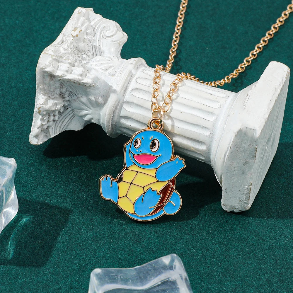 "ENAMEL CHARM" - Squ-tle - Pocket Monsters Anime Necklace