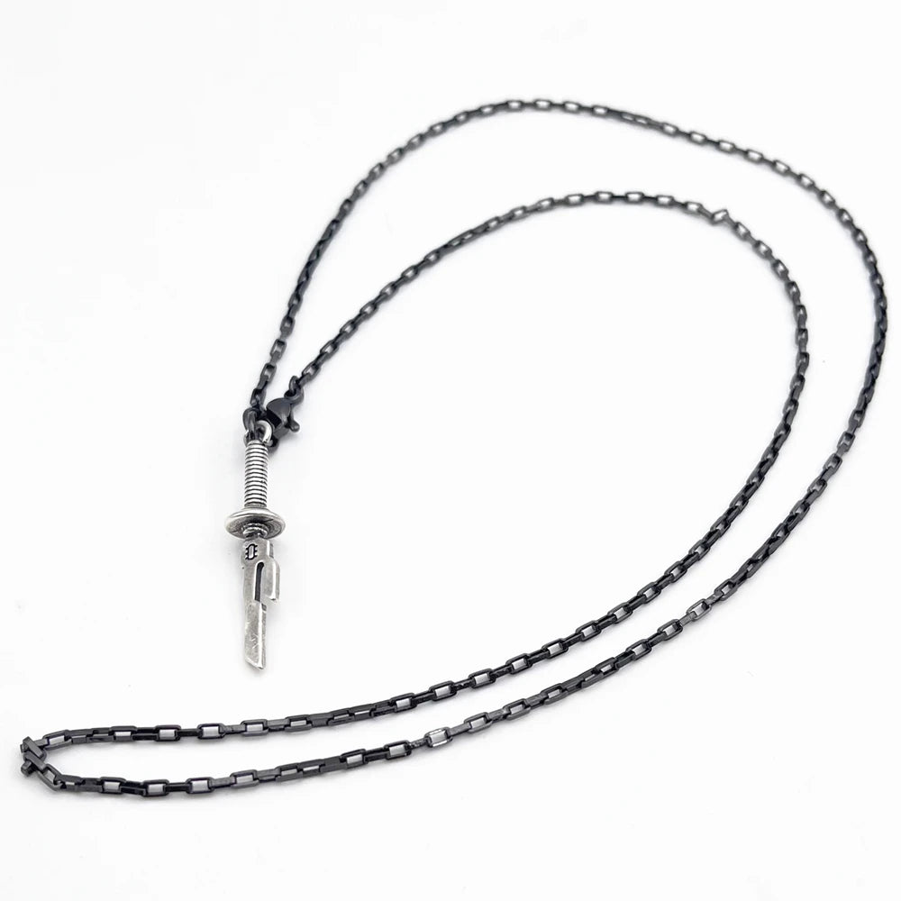 Anime - Streetwear - "INVERTED SPEAR" - Toji Fushiguro Jujutsu Kaisen Anime Pendant Necklace | Unisex - Alpha Weebs