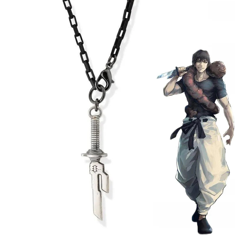 Anime - Streetwear - "INVERTED SPEAR" - Toji Fushiguro Jujutsu Kaisen Anime Pendant Necklace | Unisex - Alpha Weebs