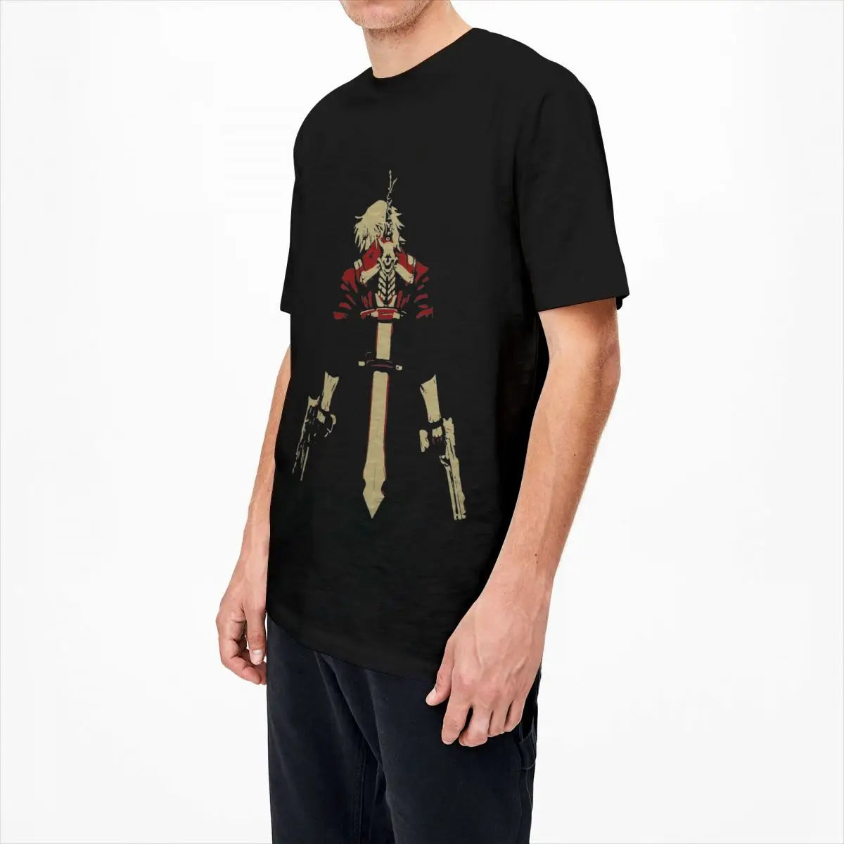 Anime - Streetwear - "DANTE SILHOUETTE" - Dante - Devil May Cry Anime T-Shirts | 10 Colors - Alpha Weebs