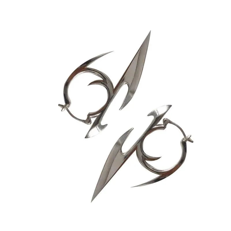 Anime - Streetwear - "THE ULTRA PUNK-OUT" - Cyberpunk Anime Earrings | 2 options - Alpha Weebs