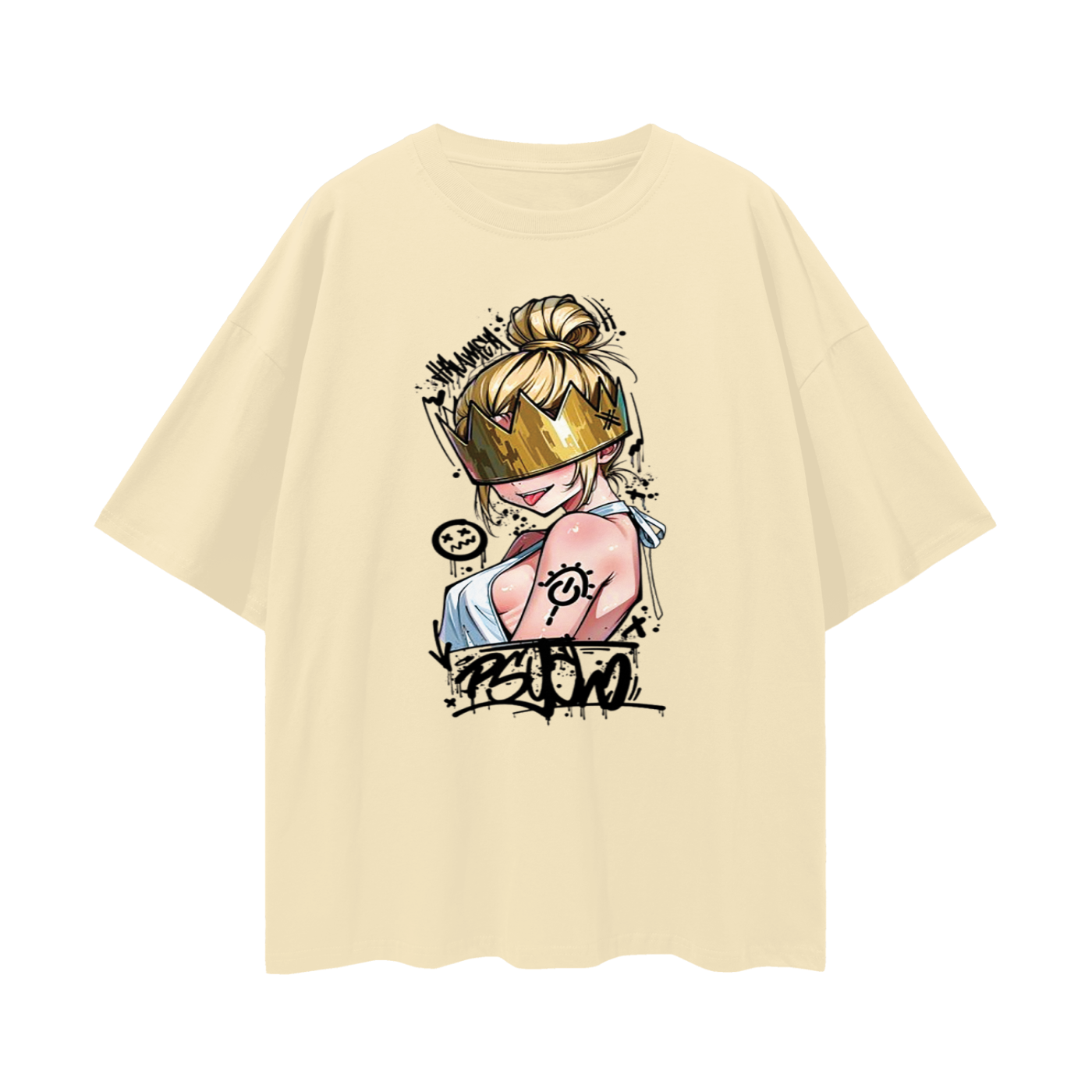 Anime - Streetwear - "SPECTER CROWN" - Haumea - Fire Force Anime Oversized T-Shirts | 2 Option - Alpha Weebs