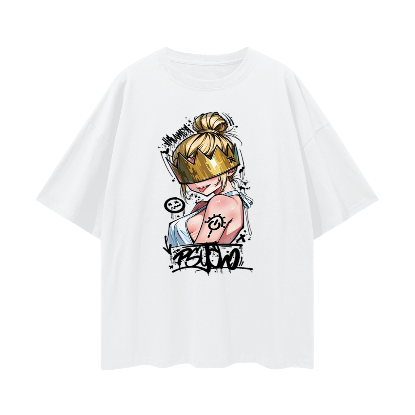 Anime - Streetwear - "SPECTER CROWN" - Haumea - Fire Force Anime Oversized T-Shirts | 2 Option - Alpha Weebs