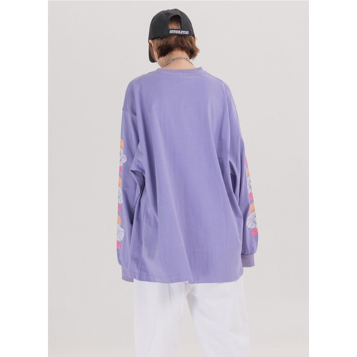 Anime - Streetwear - "LOGICAL" - Anime Girl Oversized Sweatshirt | 2 Colors - Alpha Weebs
