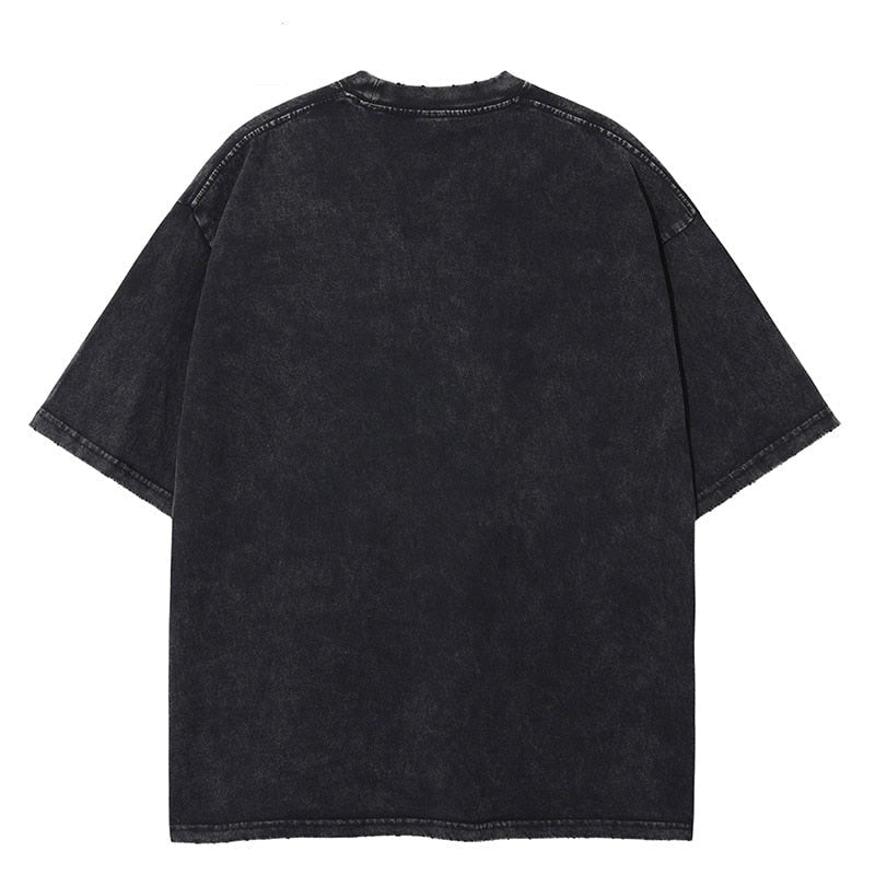 Anime - Streetwear - "END GAME" - Eren Vintage / Acid Washed Attack On Titan Anime Oversized T-Shirt - Alpha Weebs