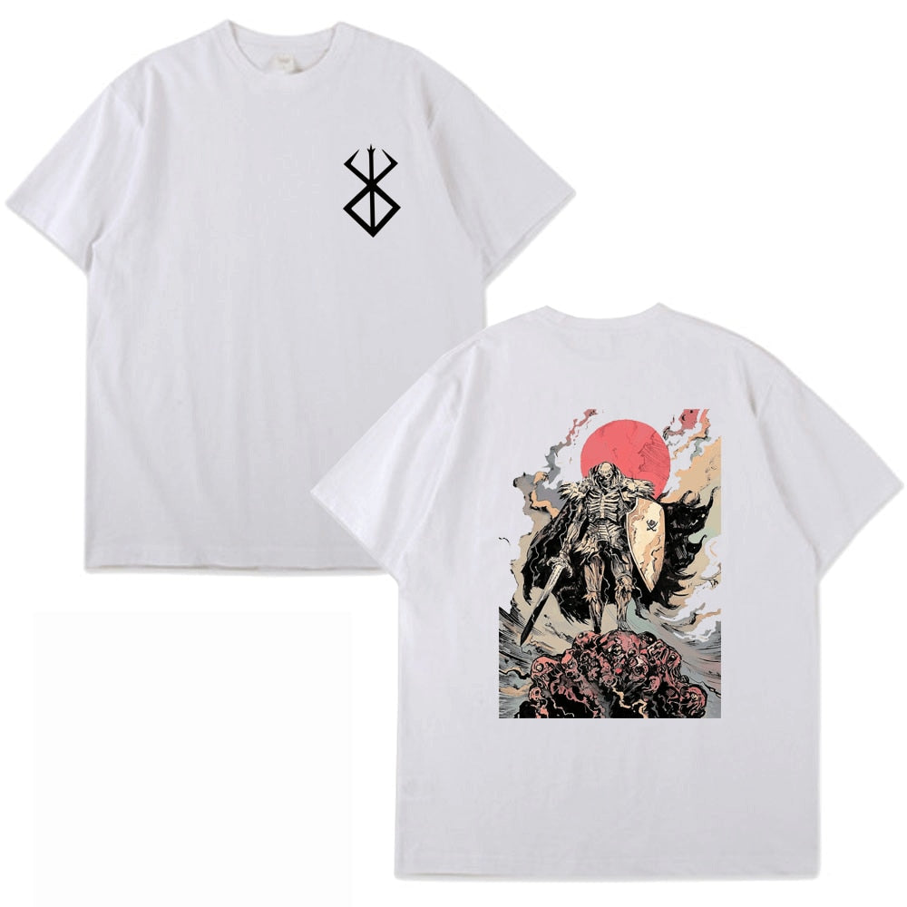 Anime - Streetwear - "GLORY" - Berserk Guts Anime Oversized T-shirt | 6 Colors - Alpha Weebs