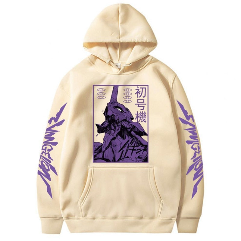 Anime - Streetwear - "EVA-UNIT 1" - Neon Genesis Evangelion Anime Hoodies | 5 Colors - Alpha Weebs