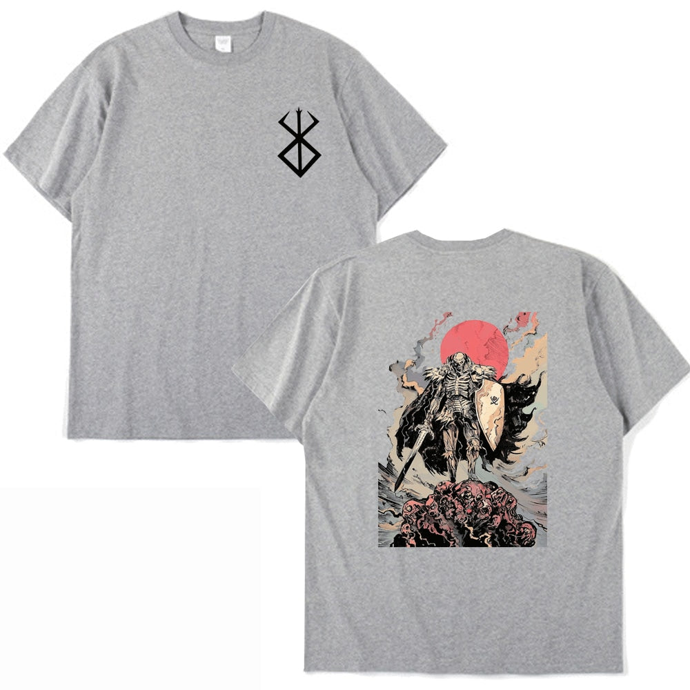 Anime - Streetwear - "GLORY" - Berserk Guts Anime Oversized T-shirt | 6 Colors - Alpha Weebs