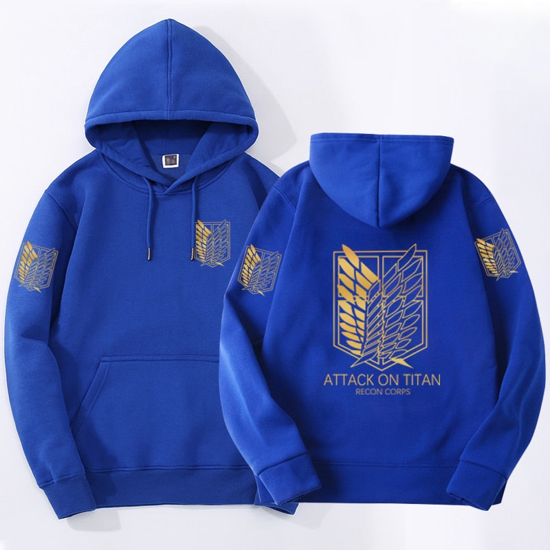 Anime - Streetwear - Golden Scouts - Attack On Titan Anime Printed Hoodies | 5 Colors - Alpha Weebs