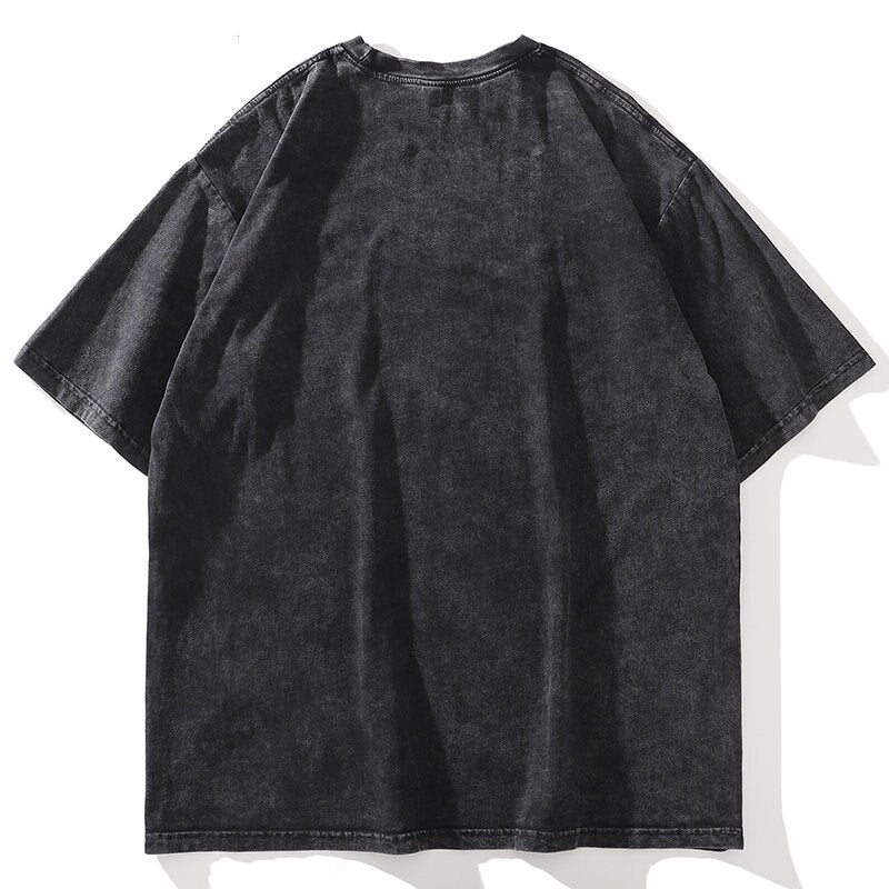 Anime - Streetwear - "HYPTONISED" - Bentai Anime Oversized Vintage / Acid Washed T-Shirt - Alpha Weebs