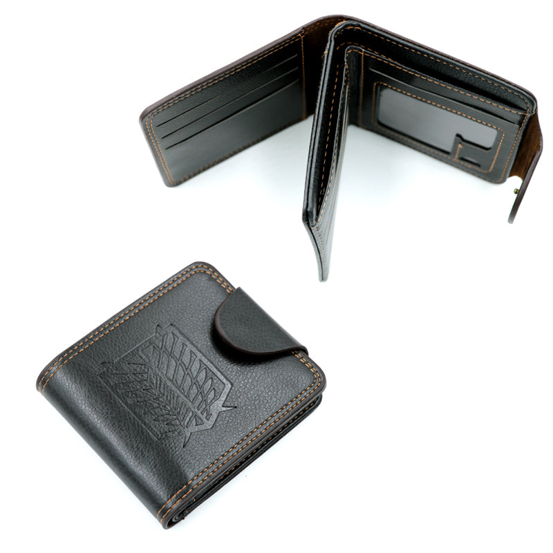 Anime - Streetwear - Scouts - Attack on Titan Anime PU Leather Embossed Wallet - Alpha Weebs