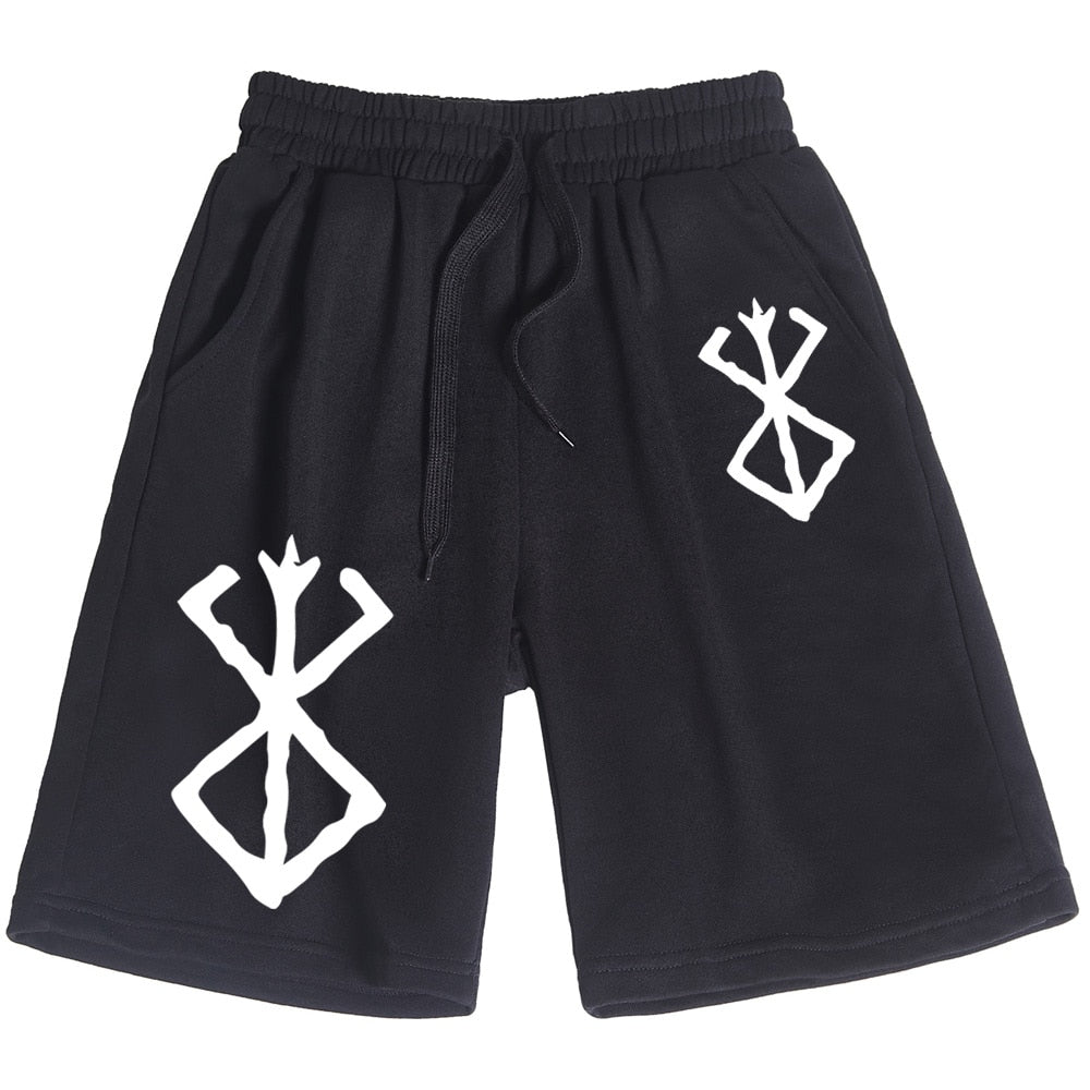 Anime - Streetwear - "BRANDED" - Berserk Anime Guts Shorts | 2 Colors - Alpha Weebs