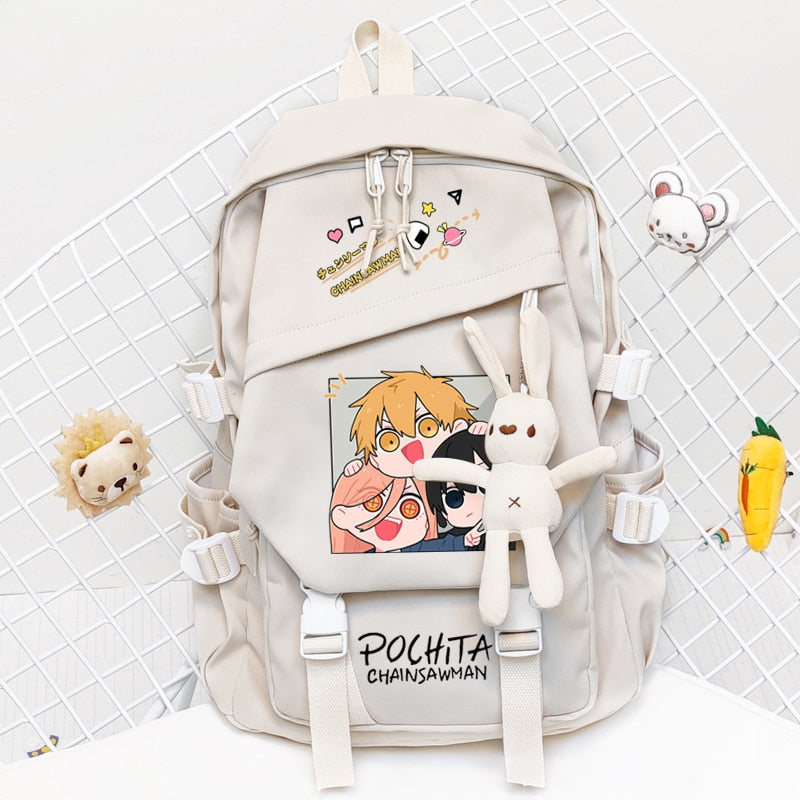 Anime - Streetwear - "SPECIAL DIVISION" - Chainsaw Man Anime Backpack | 2 Colors - Alpha Weebs