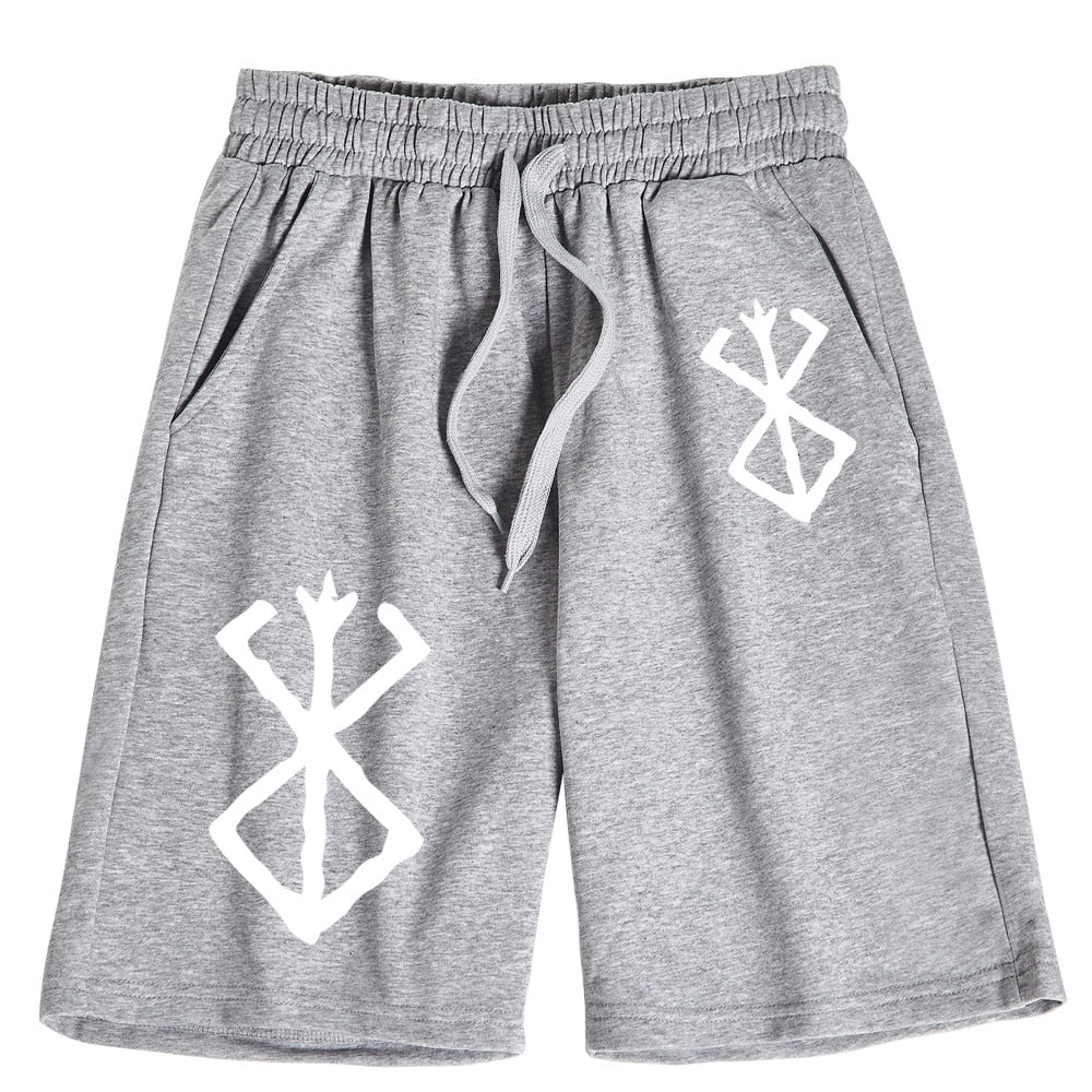 Anime - Streetwear - "BRANDED" - Berserk Anime Guts Shorts | 2 Colors - Alpha Weebs