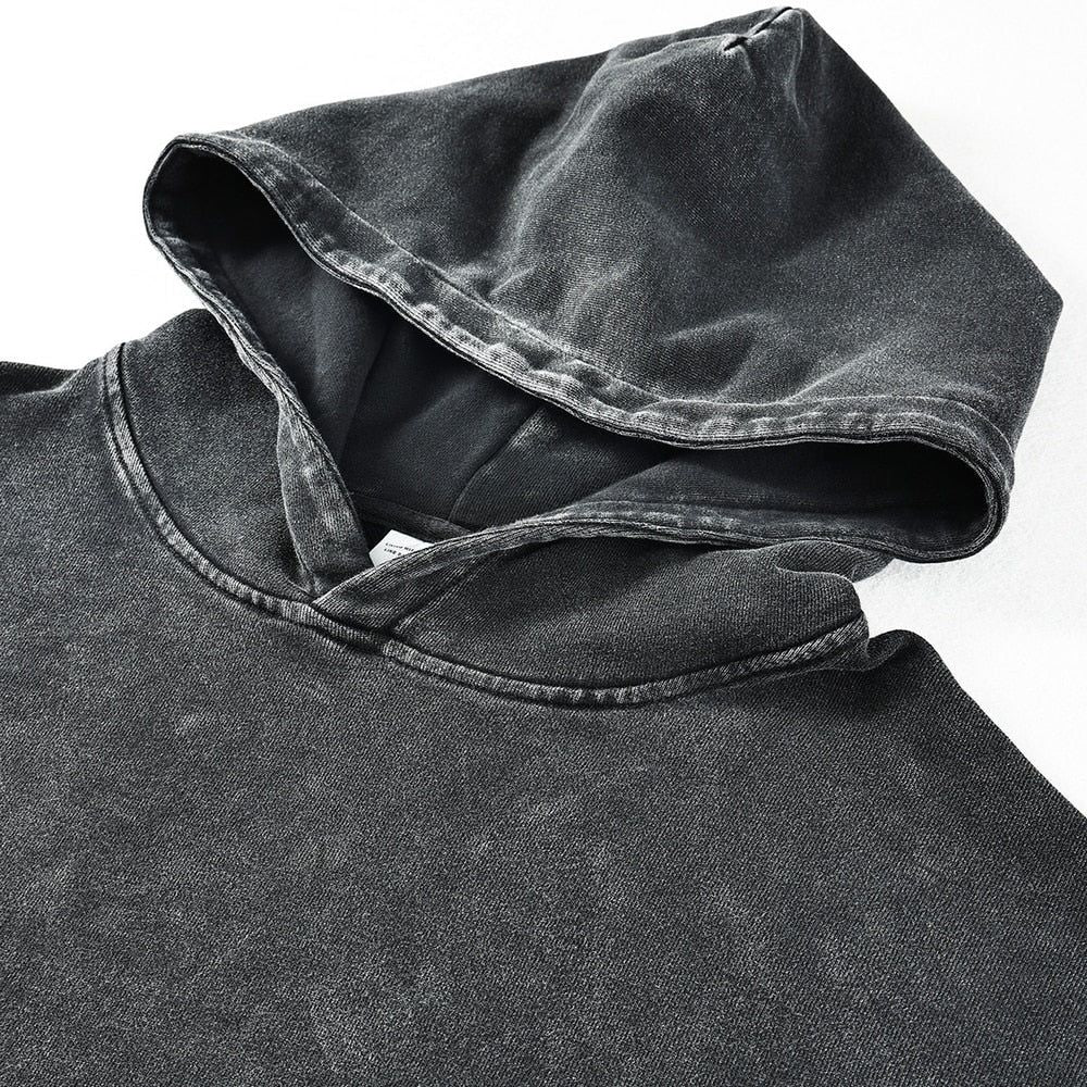 Anime - Streetwear - Berserk Anime Retro Style Oversized Vintage / Acid Washed Hoodie - Alpha Weebs