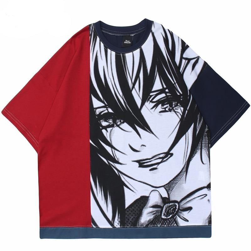 Anime - Streetwear - "TEARS" - Kanashii Anime Frederic T-Shirt | 2 Colors - Alpha Weebs